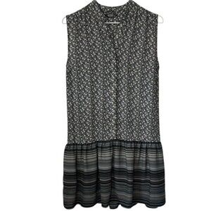 Gray Sleeveless Mandarin Collar Sleeveless Dress, Women’s 34 (Women’s 6)